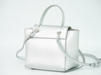 Celine Belt Bag Textured Leather Silver Leather Handbag (Authentic Pre-Loved)