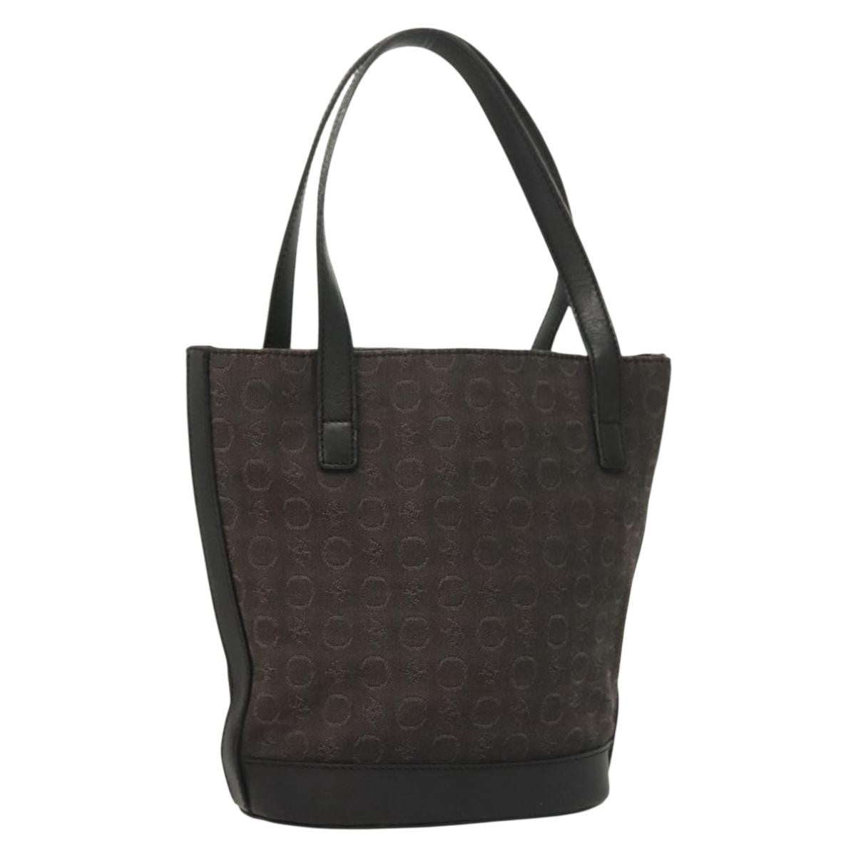 Celine C Macadam Handbag Canvas Black Canvas Handbag (Authentic Pre-Loved)