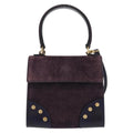 Celine Handbag Suede Purple Suede Handbag (Authentic Pre-Loved)