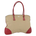 Prada Vintage Handbag Canvas Beige Canvas Handbag (Authentic Pre-Loved)