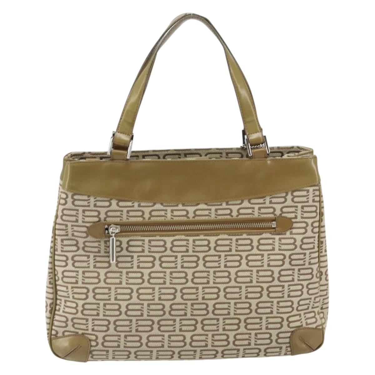 Balenciaga Vintage Handbag Canvas Beige Canvas Handbag (Authentic Pre-Loved)