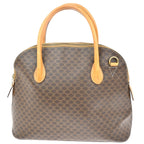 Celine Macadam Handbag Macadam With Leather Brown Pvc Handbag (Authentic Pre-Loved)