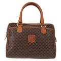 Celine Vintage Macadam Handbag Canvas And Leather Brown Canvas Handbag (Authentic Pre-Loved)