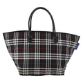 Burberry Nova Check Handbag Nylon Black Nylon Handbag (Authentic Pre-Loved)