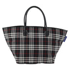 Burberry Nova Check Handbag Nylon Black Nylon Handbag (Authentic Pre-Loved)