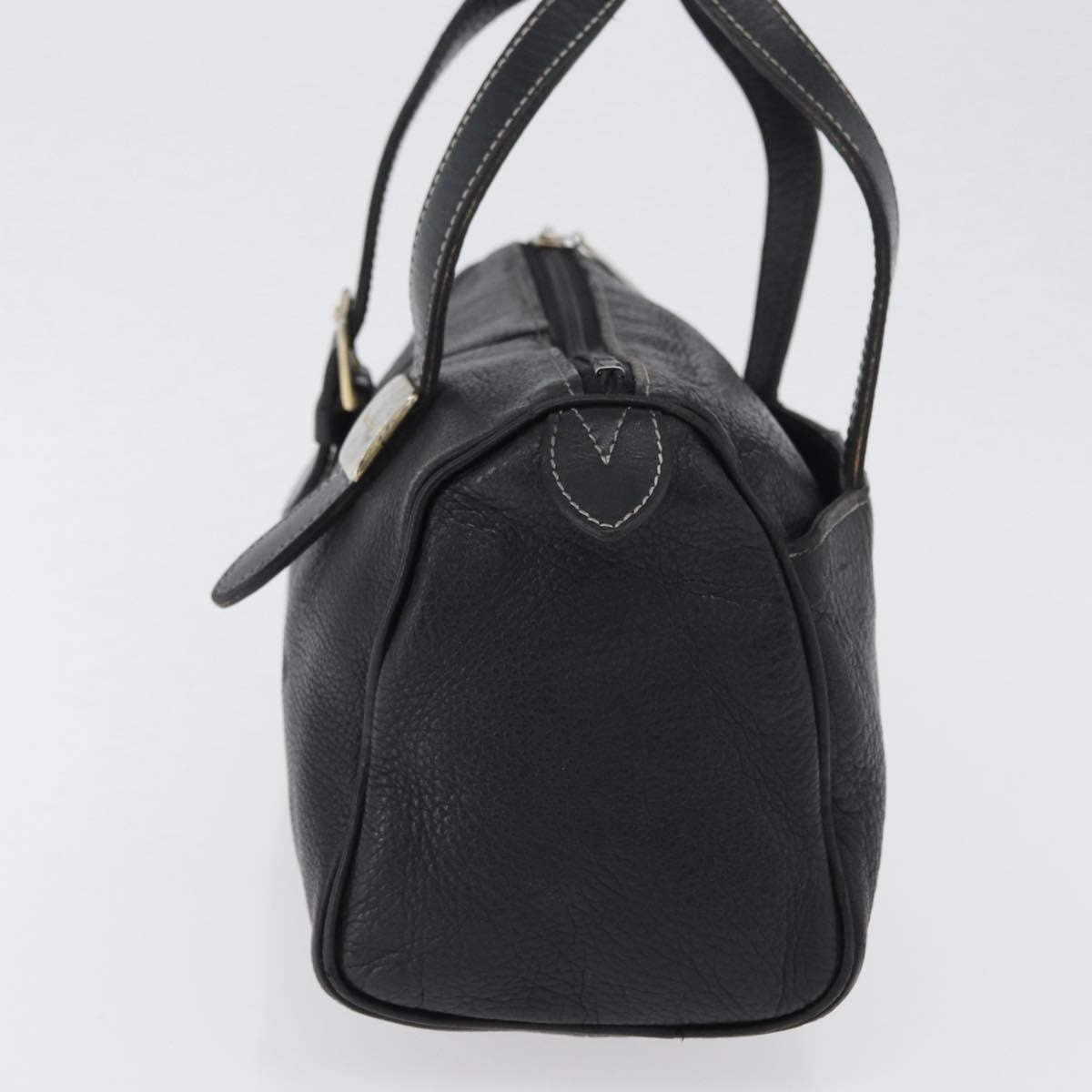 Burberry Vintage Handbag Leather Black Leather Handbag (Authentic Pre-Loved)