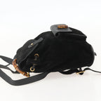 Gucci Gucci Bamboo Backpack Daim Black Denim_Jeans Backpack Bag (Authentic Pre-Loved)