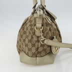 Gucci Sukey Top Handle Satchel Gg Coated Canvas Beige Canvas Handbag (Authentic Pre-Loved)