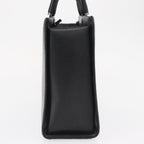 Gucci Vintage Bamboo Handle Bag Leather Black Leather Handbag (Authentic Pre-Loved)