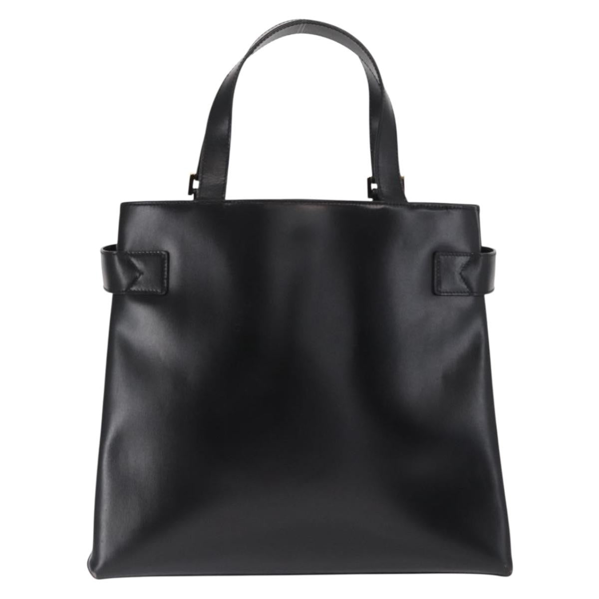 Gucci Vintage Handbag Leather Black Leather Handbag (Authentic Pre-Loved)