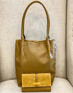 Hammitt Medium Oliver Tan Golden Valley Handbag Bag Leather Tote Brushed Gold NEW