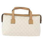 Gucci Vintage Handbag Canvas White Pvc Handbag (Authentic Pre-Loved)
