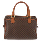 Celine Vintage Macadam Handbag Canvas And Leather Brown Canvas Handbag (Authentic Pre-Loved)