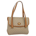Celine Vintage Macadam Handbag Canvas And Leather Beige Canvas Handbag (Authentic Pre-Loved)