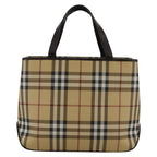 Burberry Nova Check Handbag Nova Check Canvas And Leather Beige Canvas Handbag (Authentic Pre-Loved)