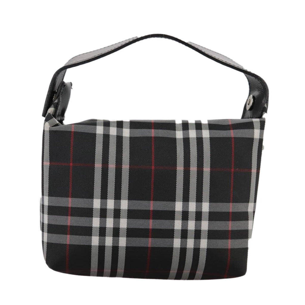 Burberry Nova Check Handbag Nylon Black Nylon Handbag (Authentic Pre-Loved)