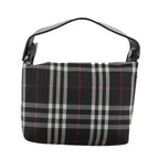 Burberry Nova Check Handbag Nylon Black Nylon Handbag (Authentic Pre-Loved)