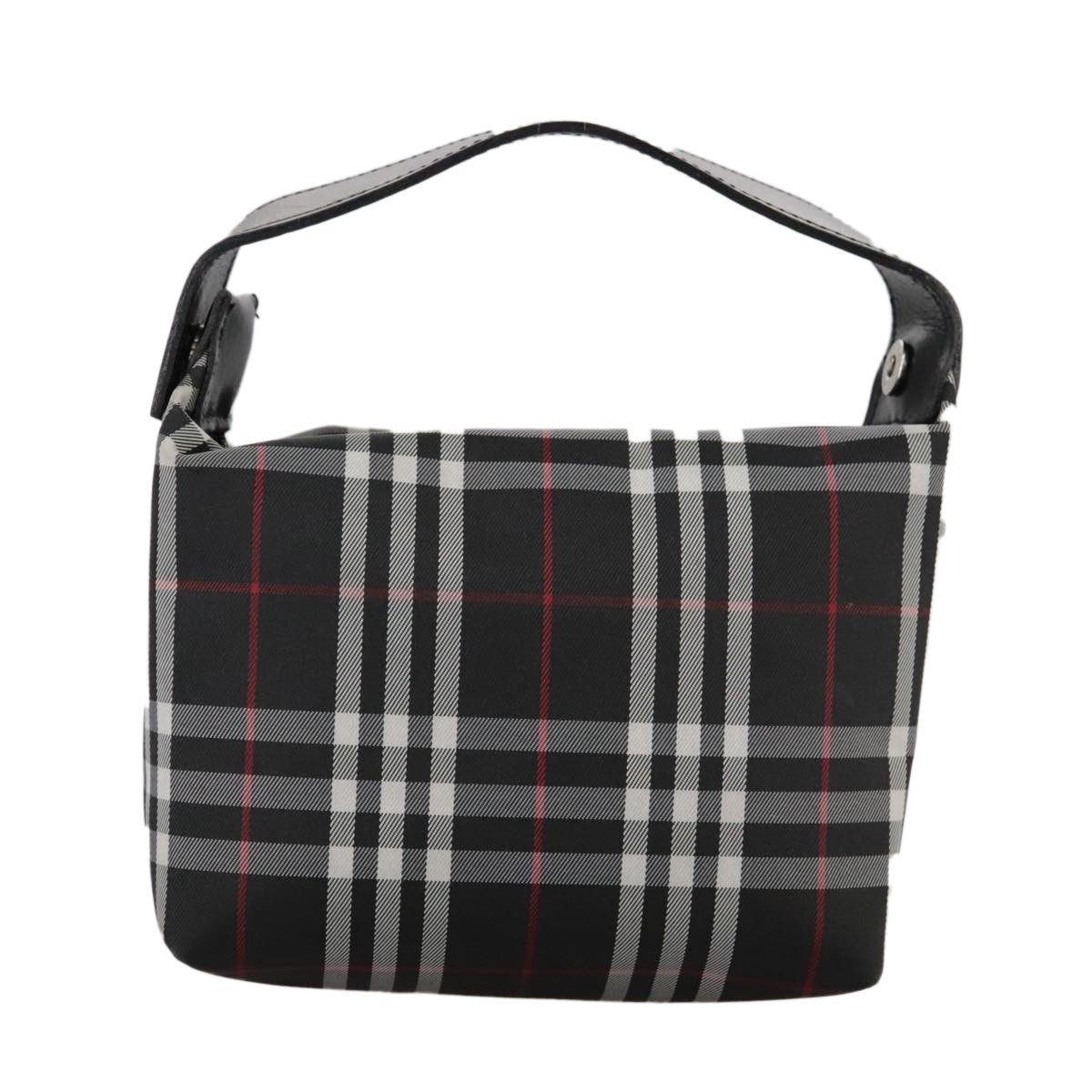 Burberry Nova Check Handbag Nylon Black Nylon Handbag (Authentic Pre-Loved)
