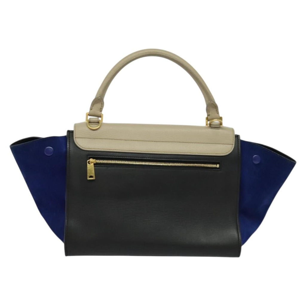 Celine Tricolor Trapeze Bag Leather Beige Leather Handbag (Authentic Pre-Loved)