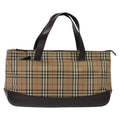 Burberry Nova Check Handbag Nova Check Canvas And Leather Beige Canvas Handbag (Authentic Pre-Loved)