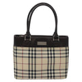 Burberry Nova Check Handbag Nova Check Canvas And Leather Beige Canvas Handbag (Authentic Pre-Loved)