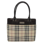 Burberry Nova Check Handbag Nova Check Canvas And Leather Beige Canvas Handbag (Authentic Pre-Loved)