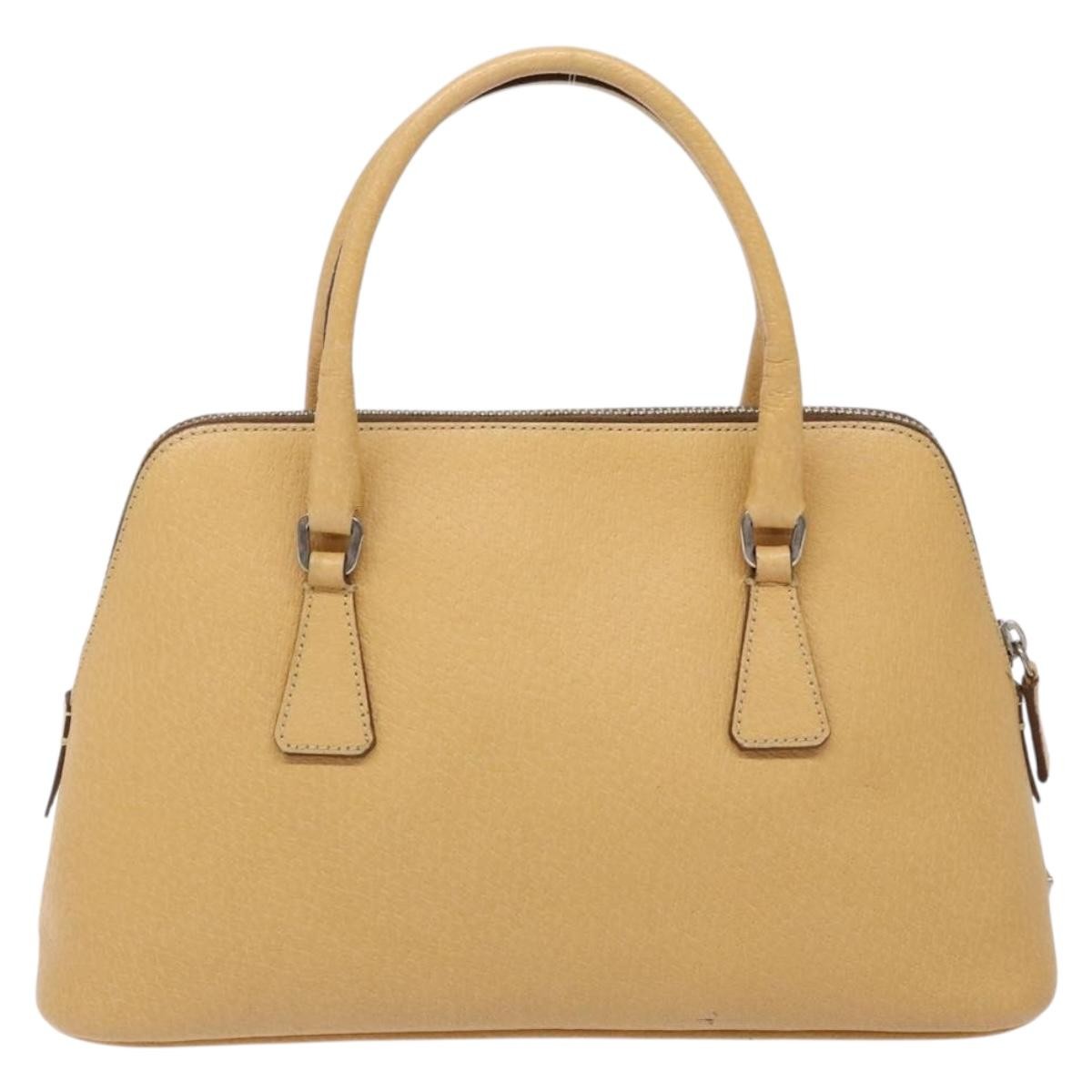 Prada Cuir Promenade Bag Saffiano Leather Beige Leather Handbag (Authentic Pre-Loved)