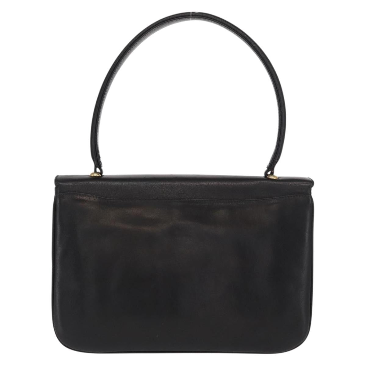 Celine Handbag Leather Black Leather Handbag (Authentic Pre-Loved)