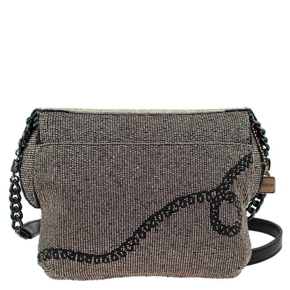 Mary Frances Busy Signal Crossbody Clutch Rotary Phone Handbag Beaded Bag New