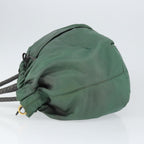 Prada Convertible Bow Tote Tessuto Green Nylon Handbag (Authentic Pre-Loved)