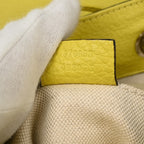 Gucci Bamboo Tassel Backpack Leather Yellow Leather Backpack Bag (Authentic Pre-Loved)