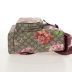 Gucci Buckle Backpack Blooms Print Gg Coated Canvas Beige Canvas Backpack Bag (Authentic Pre-Loved)