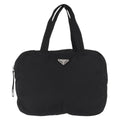 Prada Vintage Zip Handbag Tessuto Black Nylon Handbag (Authentic Pre-Loved)