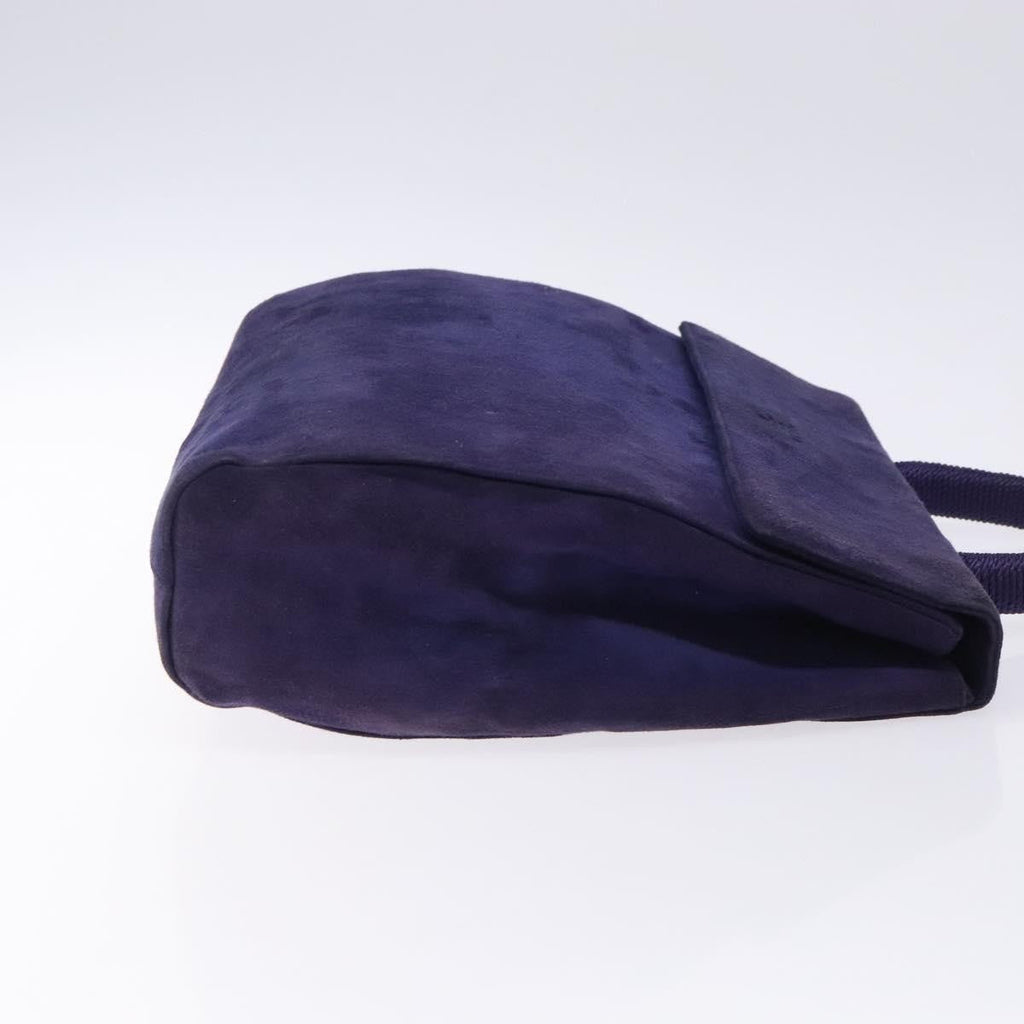 Prada Vintage Handbag Suede Purple Suede Handbag (Authentic Pre-Loved)