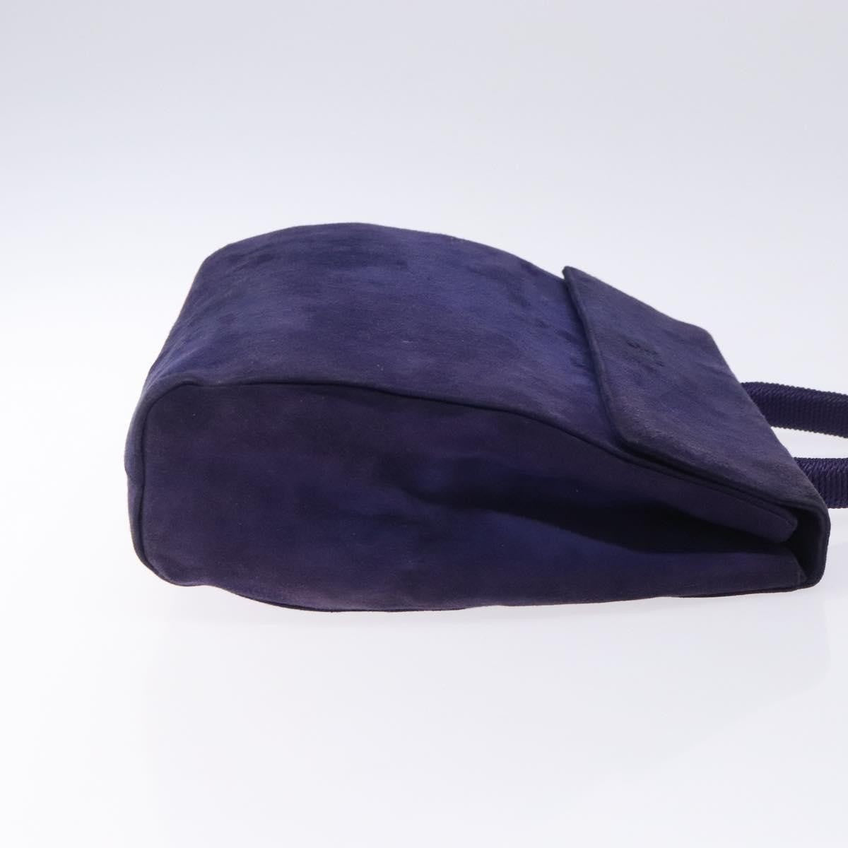 Prada Vintage Handbag Suede Purple Suede Handbag (Authentic Pre-Loved)