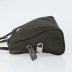 Prada Zip Around Tote Tessuto Khaki Nylon Handbag (Authentic Pre-Loved)