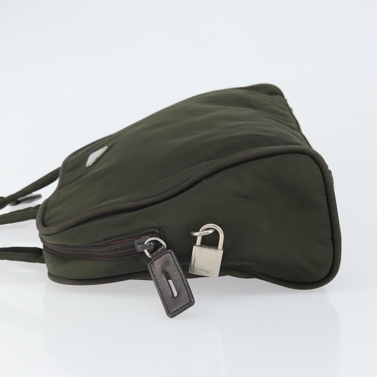 Prada Zip Around Tote Tessuto Khaki Nylon Handbag (Authentic Pre-Loved)