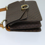 Celine Macadam Handbag Macadam With Leather Brown Canvas Handbag (Authentic Pre-Loved)