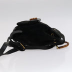 Gucci Gucci Bamboo Backpack Daim Black Suede Backpack Bag (Authentic Pre-Loved)