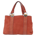 Gucci Vintage Bamboo Handle Bag Leather Red Leather Handbag (Authentic Pre-Loved)