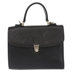Burberry Vintage Handbag Leather Black Leather Handbag (Authentic Pre-Loved)