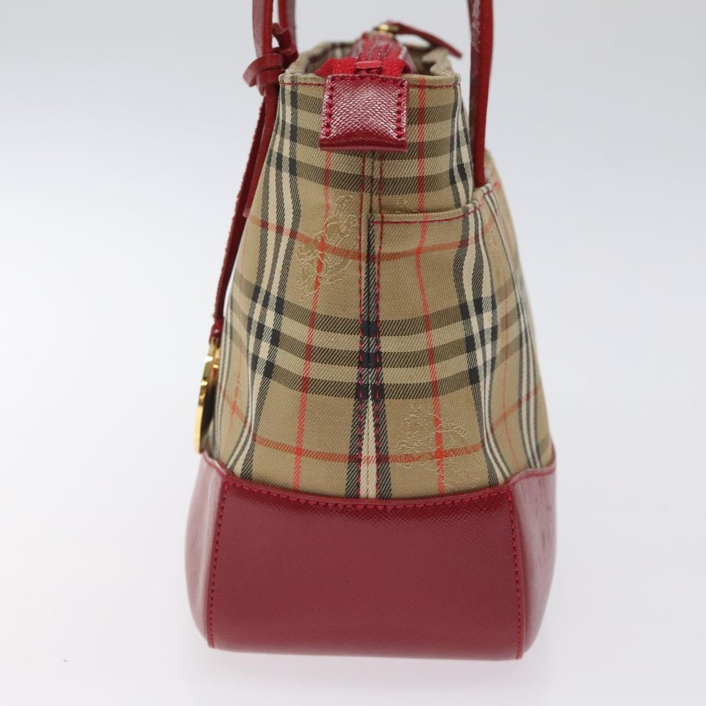 Burberry Nova Check Handbag Nova Check Canvas And Leather Beige Canvas Handbag (Authentic Pre-Loved)