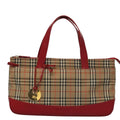 Burberry Nova Check Handbag Nova Check Canvas And Leather Beige Canvas Handbag (Authentic Pre-Loved)