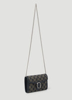 Gucci Dionysus GG Mini Shoulder Bag Cotton Black Denim Handbag Purse Italy NEW