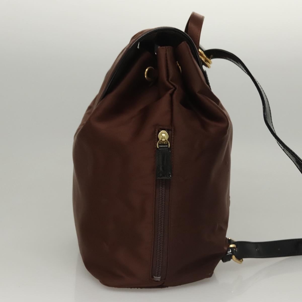 Balenciaga Vintage Backpack Nylon Brown Nylon Backpack Bag (Authentic Pre-Loved)