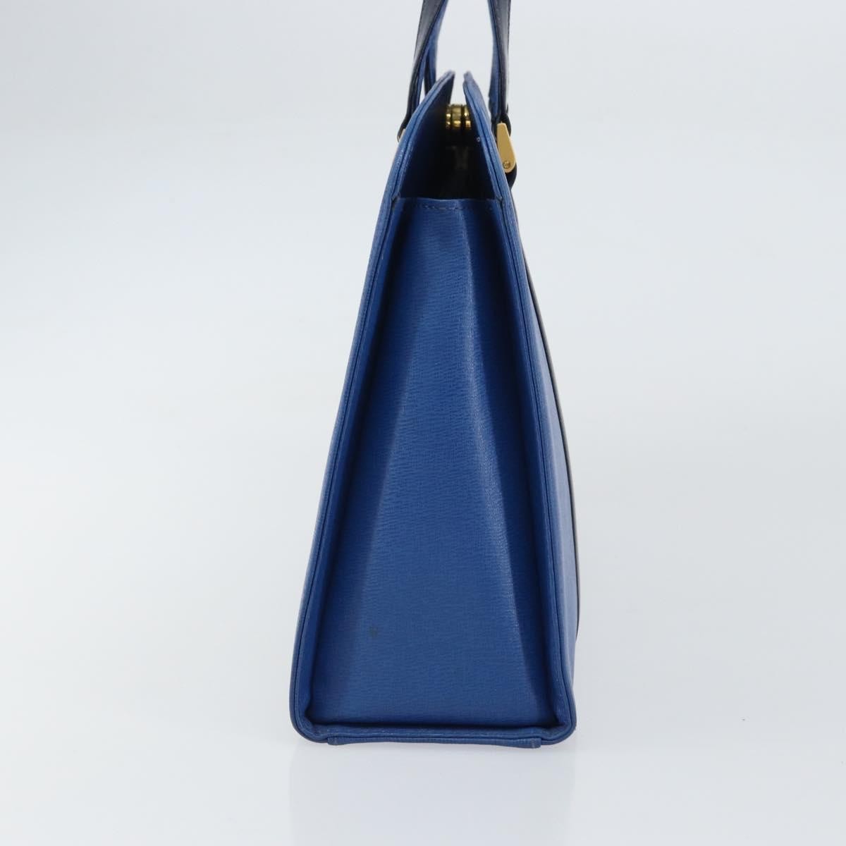 Burberry Vintage Handbag Leather Blue Leather Handbag (Authentic Pre-Loved)