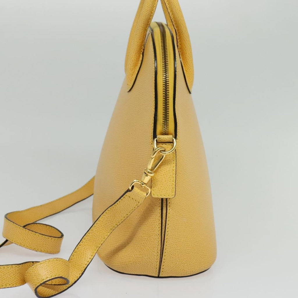 Celine Handbag Leather Yellow Leather Handbag (Authentic Pre-Loved)