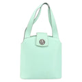 Celine Circle Logo Handbag Leather Green Leather Handbag (Authentic Pre-Loved)