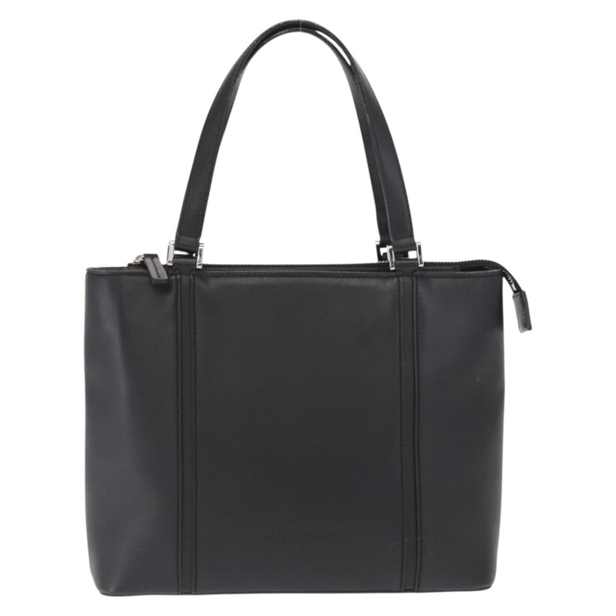 Burberry Vintage Handbag Leather Black Leather Handbag (Authentic Pre-Loved)