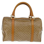 Celine Vintage Duffle Bag Macadam Coated Canvas Beige Canvas Handbag (Authentic Pre-Loved)